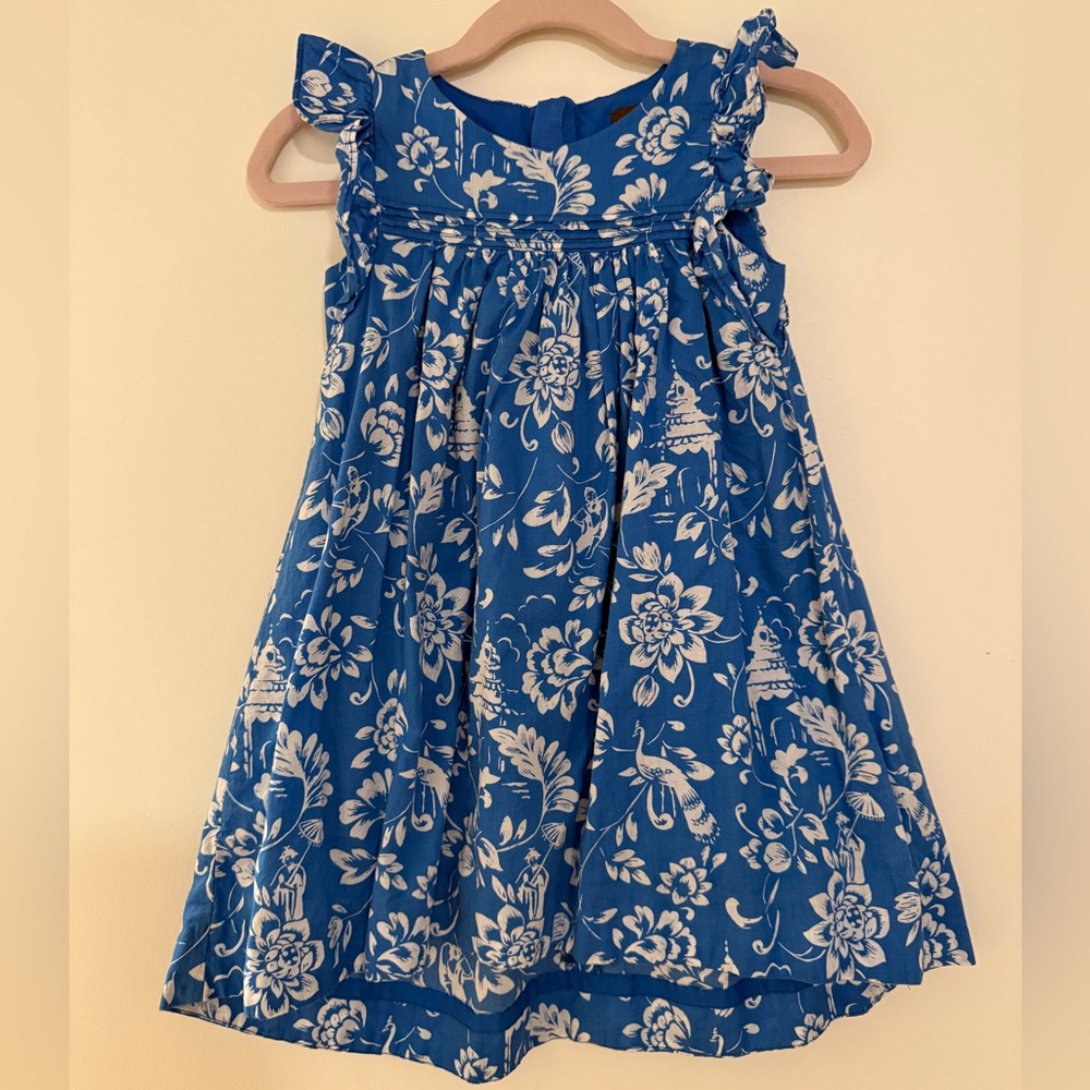 Tea Collection Floral Blue Dress
